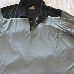 Puma Men's Polo Shirt in Gray and Black